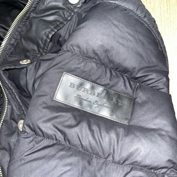 Burberry Down Fill Check Lined Black Customizable Puffer Jacket - Picture 8 of 14